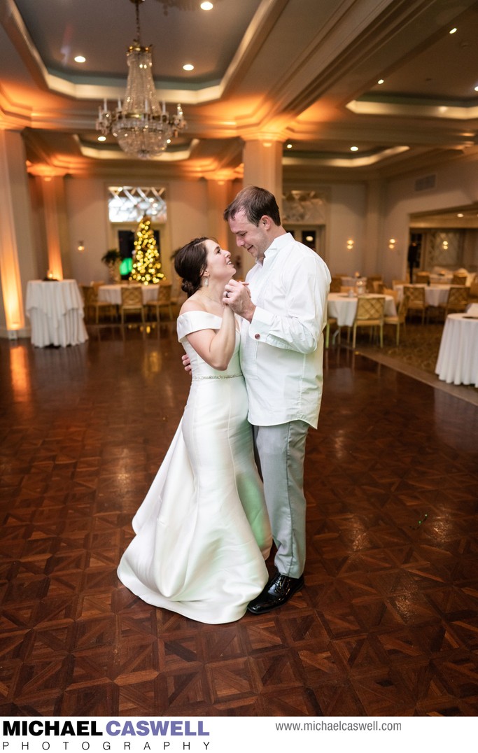 Bride and Groom Dance at Chateau Country Club