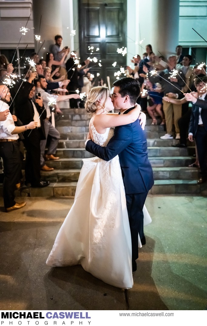 Sparkler Send-Off at Slavonian Lodge Wedding