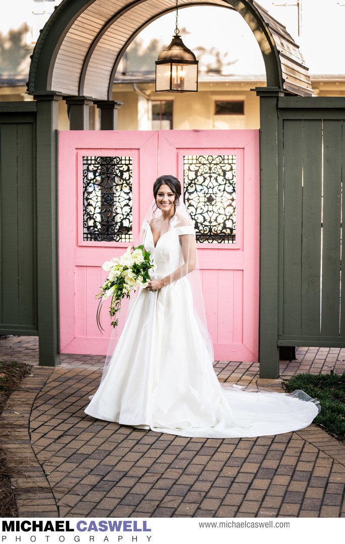 Bride at Southern Hotel in Covington Louisiana