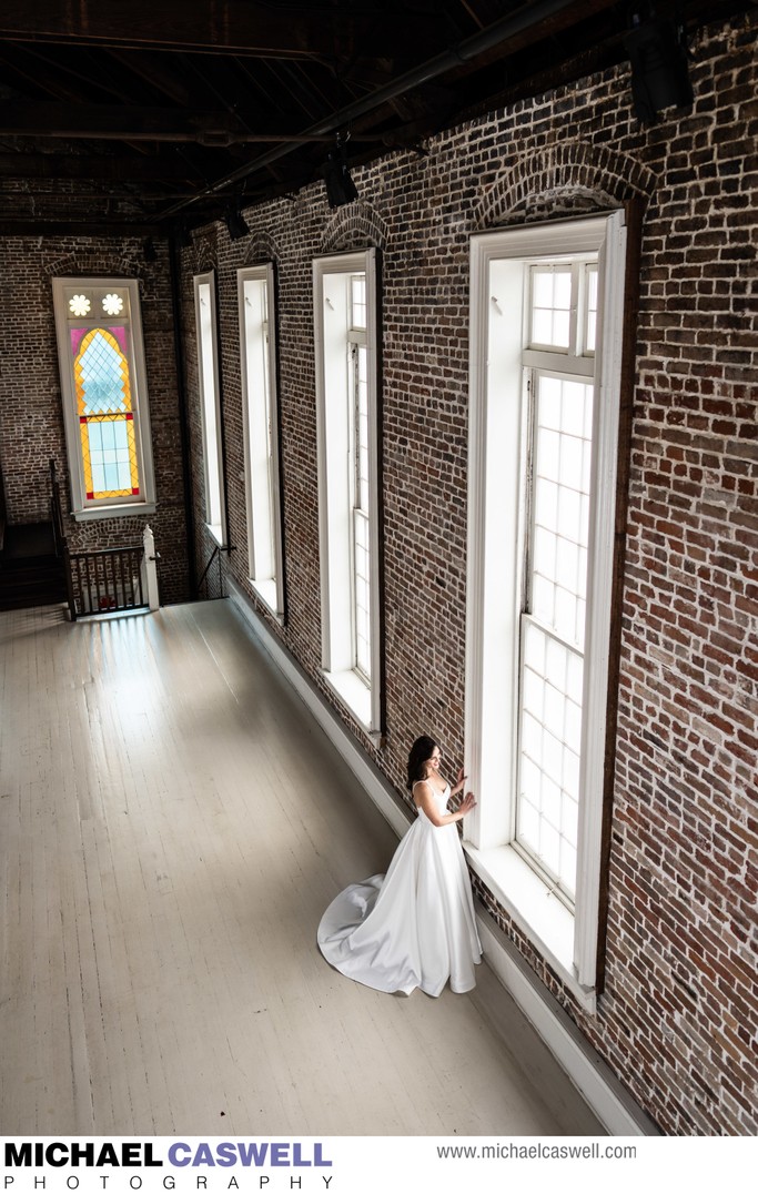 Bride by Window at Felicity Church