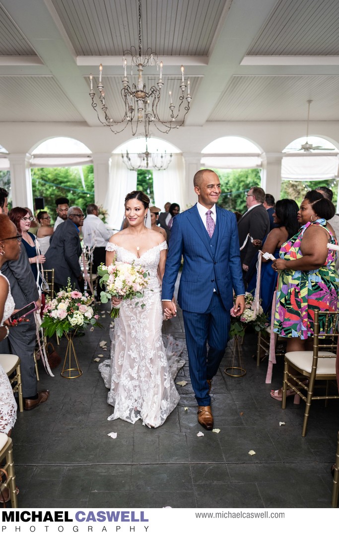 Bride and Groom at Maison Lafitte Wedding