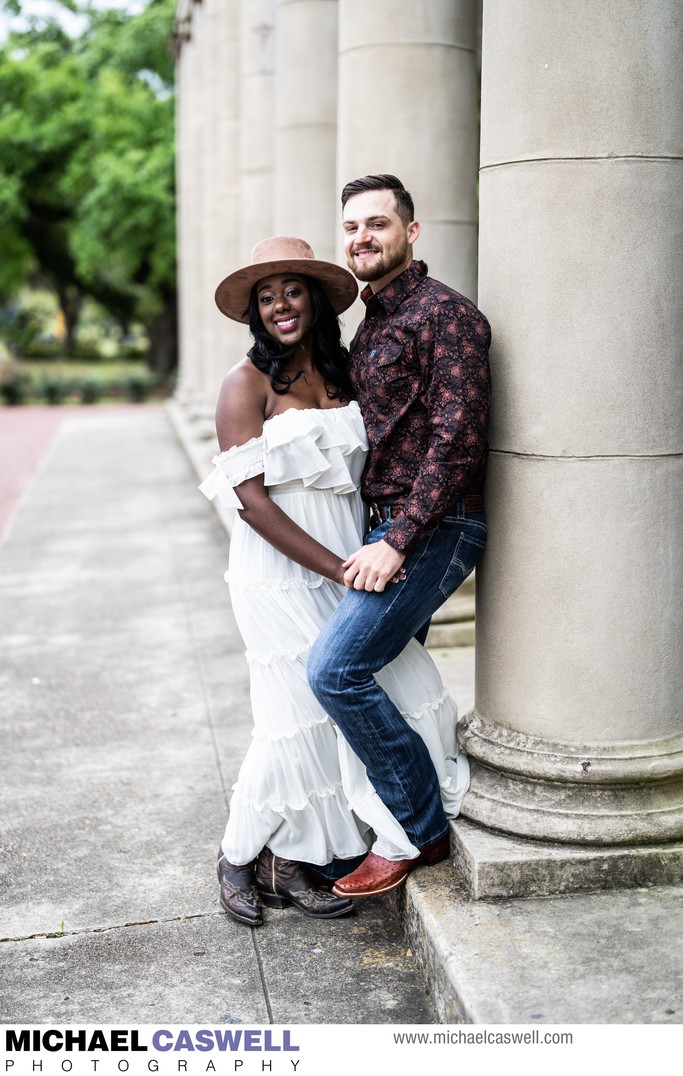Engagement Portrait at the Peristyle