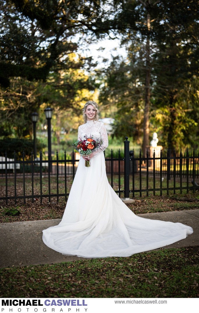 Bridal Portrait at Evangeline Oak Park St. Martinville