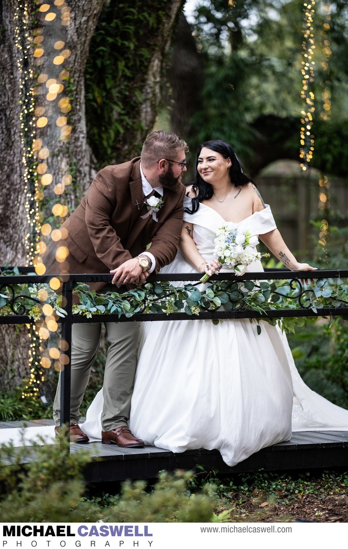 The Oaks Wedding & Event Center Bride and Groom Portrait