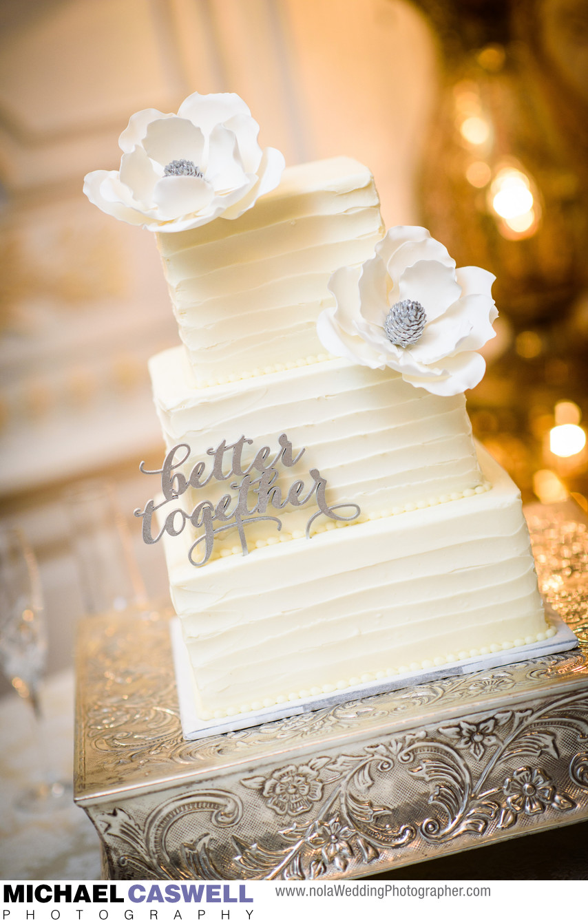 Wedding Cake at the Elms Mansion