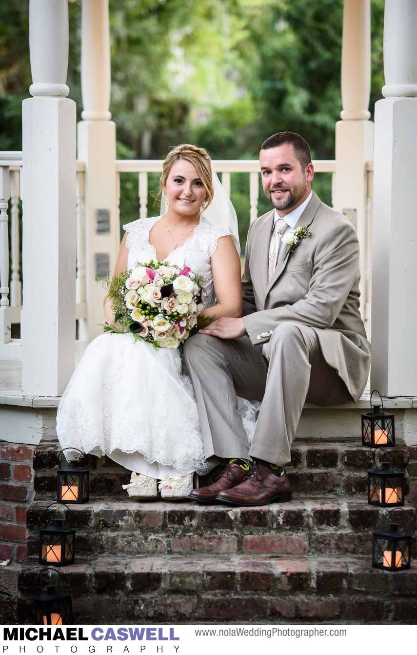 Bride and Groom at Maison Lafitte Wedding