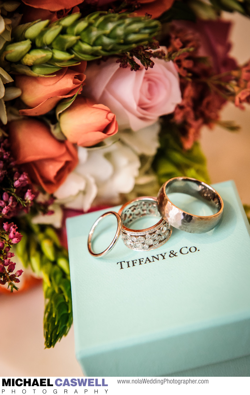 Wedding Rings on Tiffany Box