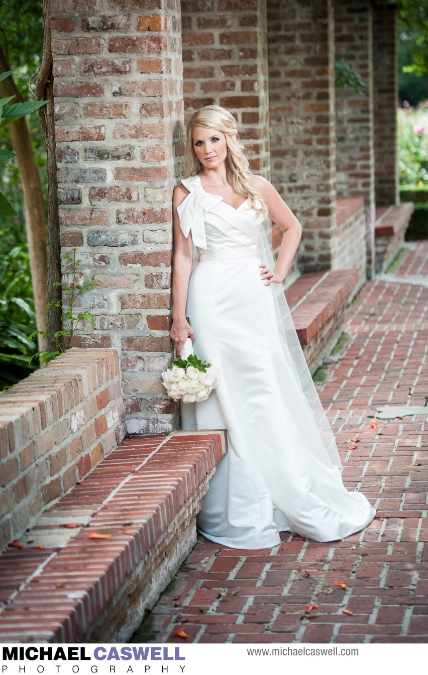 Bride in the Botanical Garden in New Orleans City Park