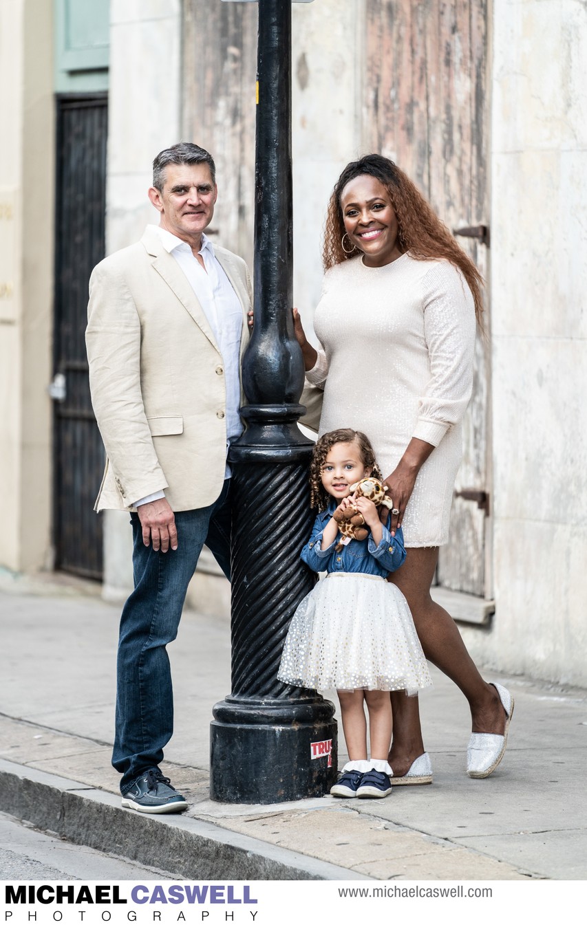 French Quarter Family Portrait in New Orleans