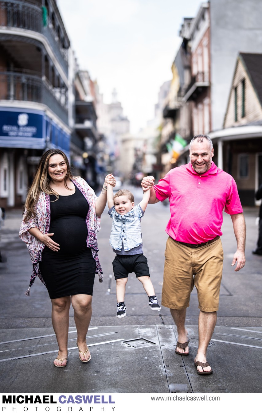 Family Portrait in French Quarter