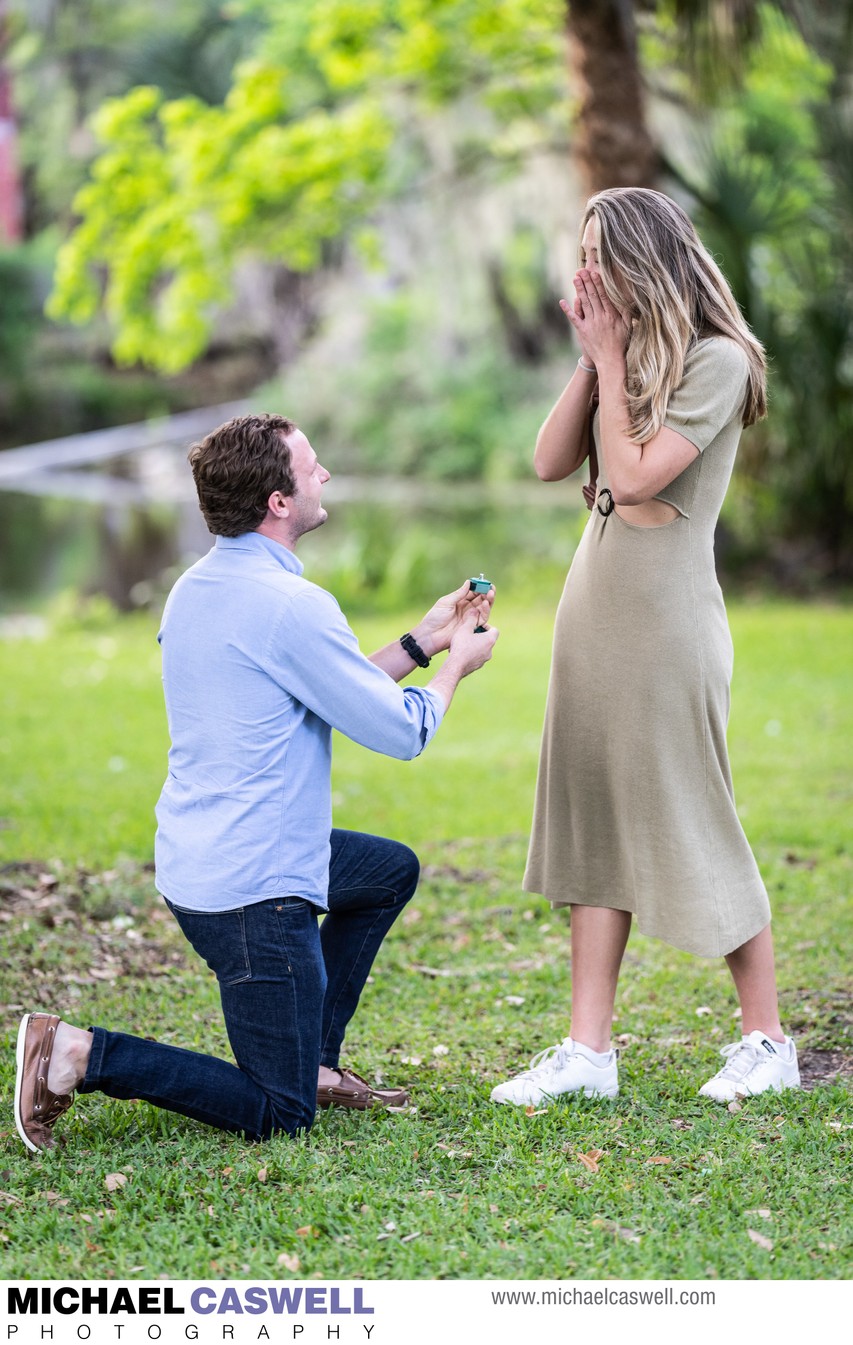 Marriage Proposal Photography in New Orleans City Park