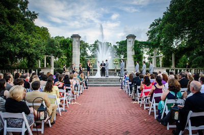 Popp Fountain Wedding Ceremony in City Park