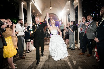 Vintage Court Covington Wedding Reception Send-Off