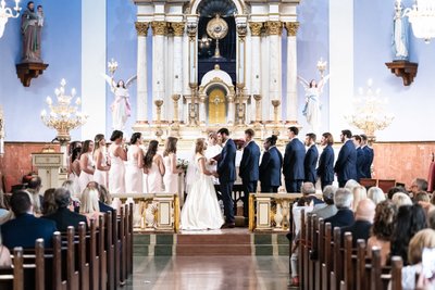Wedding Ceremony at St. Mary's Catholic Church
