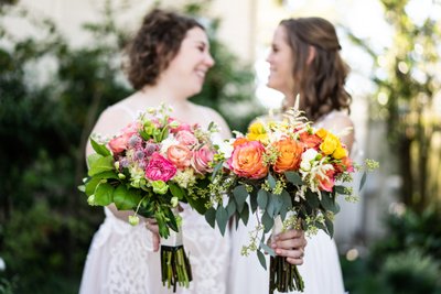 Brides with Dunn & Sonnier Bouquets