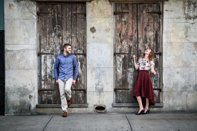 French Quarter Engagement Portrait in New Orleans