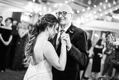 Father and Bride Dance at Broussard's Courtyard Wedding