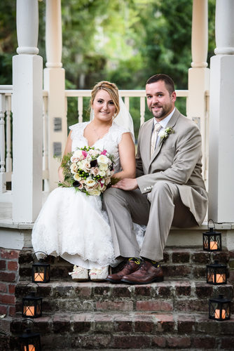 Bride and Groom at Maison Lafitte Wedding