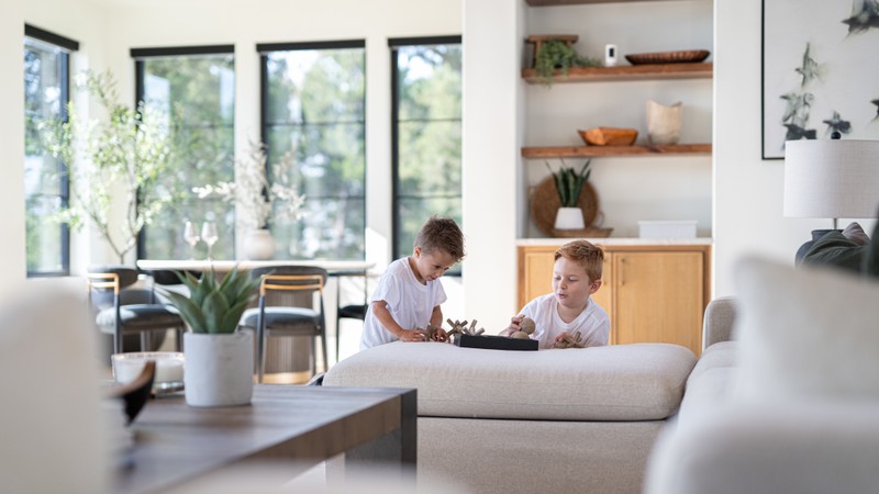 Family Living Room Lifestyle Scene | Dallas Studio