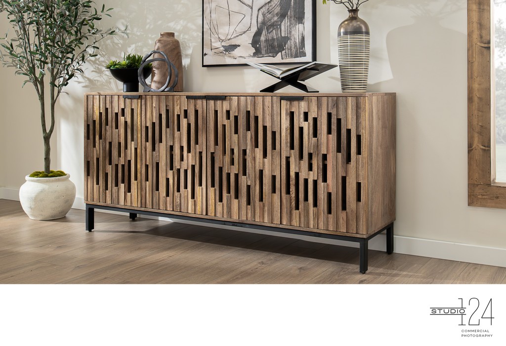 Minimalist Sideboard Lifestyle Studio Photography