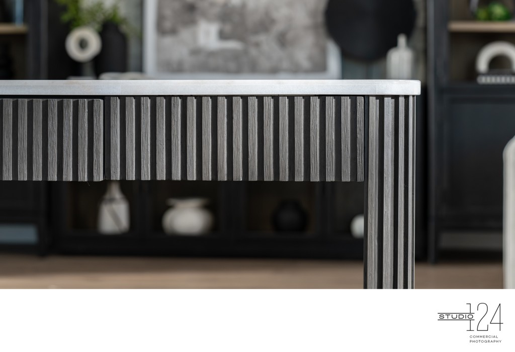 Dallas furniture photography showcasing cabinetry