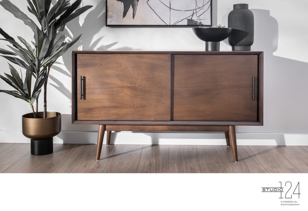 mid-century furniture photography for catalogs