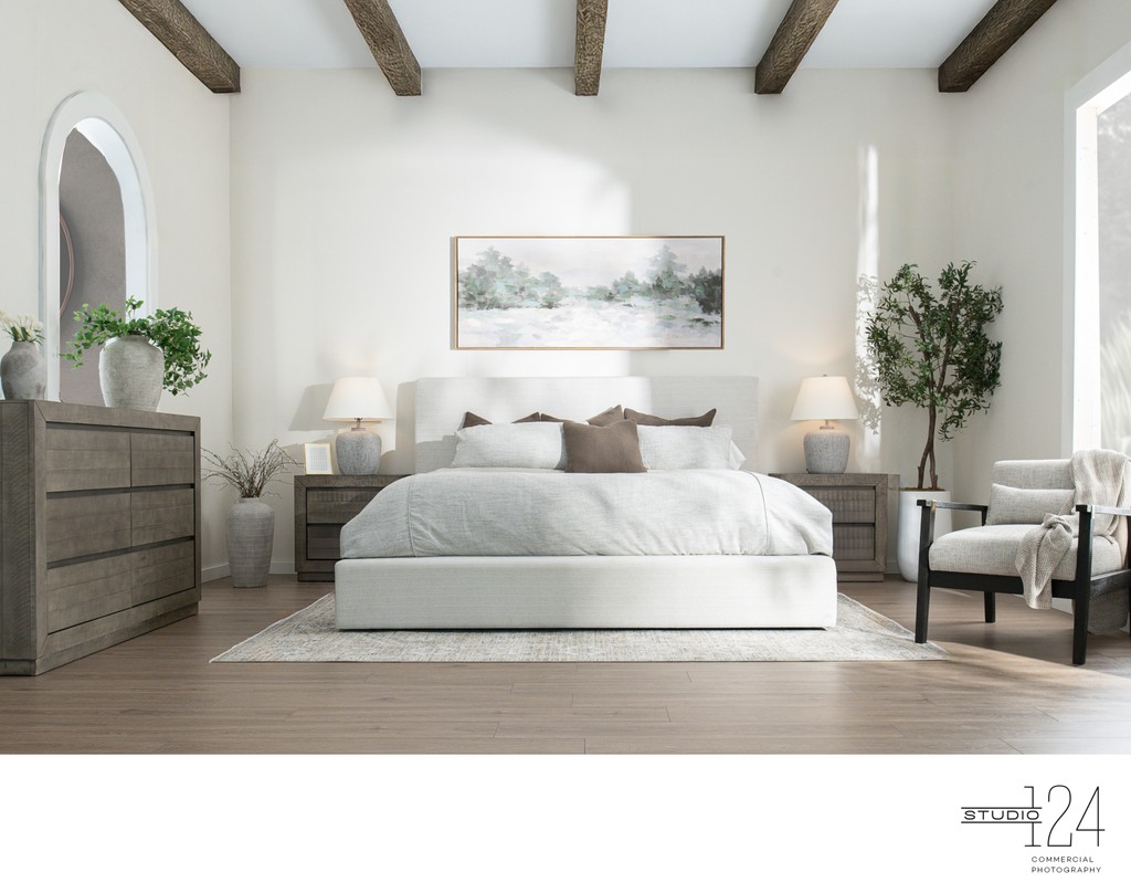 Commercial Photography of Modern Bedroom Furniture