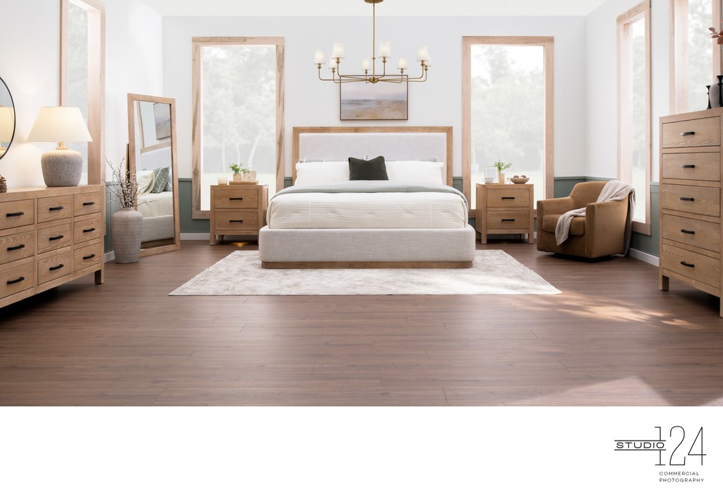 Modern Farmhouse Bedroom | Dallas Commercial Photo