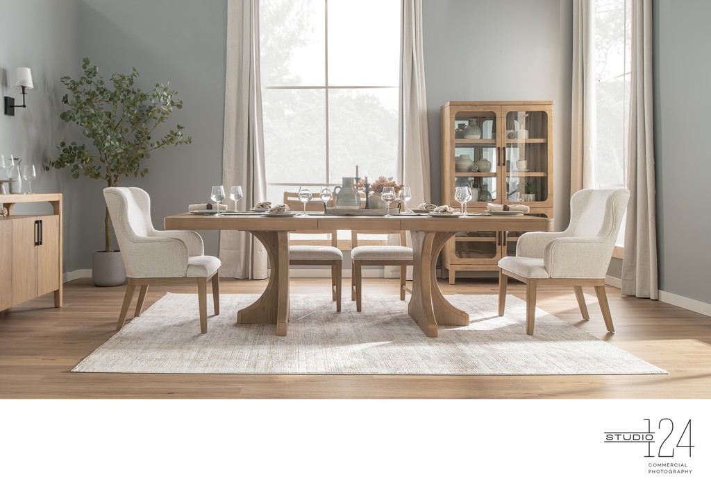 Bright Dining Room Scene | Dallas Lifestyle Photo
