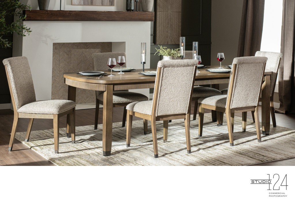 Mid Century Modern dining furniture photography