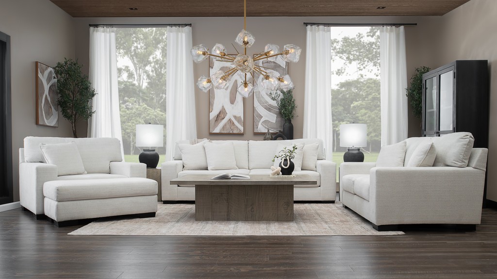 Plush Lounge Chair in Natural Light  Lifestyle Scene