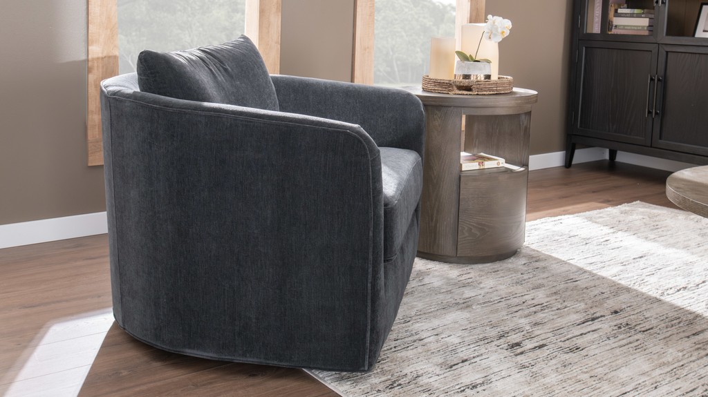 Barrel Chair with Table Dallas Furniture Photography