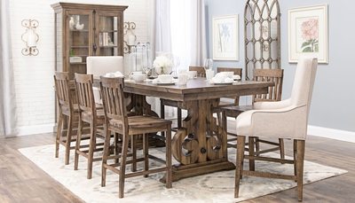 Professional photography of dining room furniture.