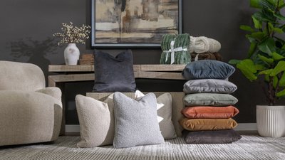 Contemporary styled with throw pillows in Dallas