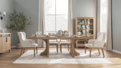 Bright Dining Room Scene | Dallas Lifestyle Photo