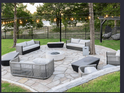 Dallas Furniture Photography – Patio Fireplace Seating