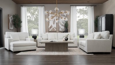 Plush Lounge Chair in Natural Light  Lifestyle Scene