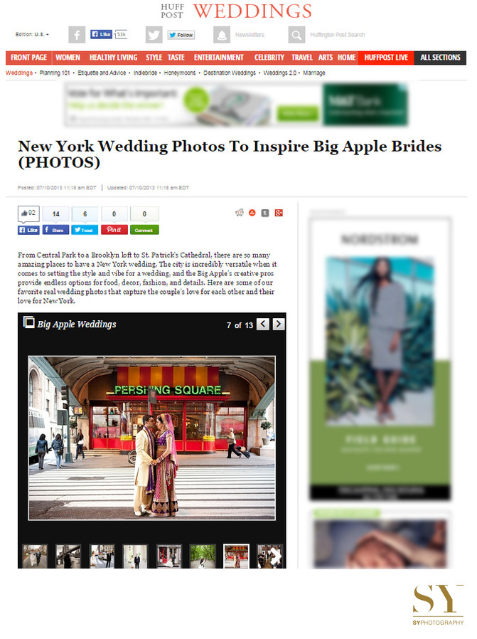 New York wedding photos to inspire Big Apple Brides Huffington Post Wedding