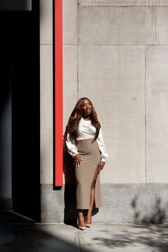 Dynamic Black Entrepreneur CFO Editorial Glam Portrait