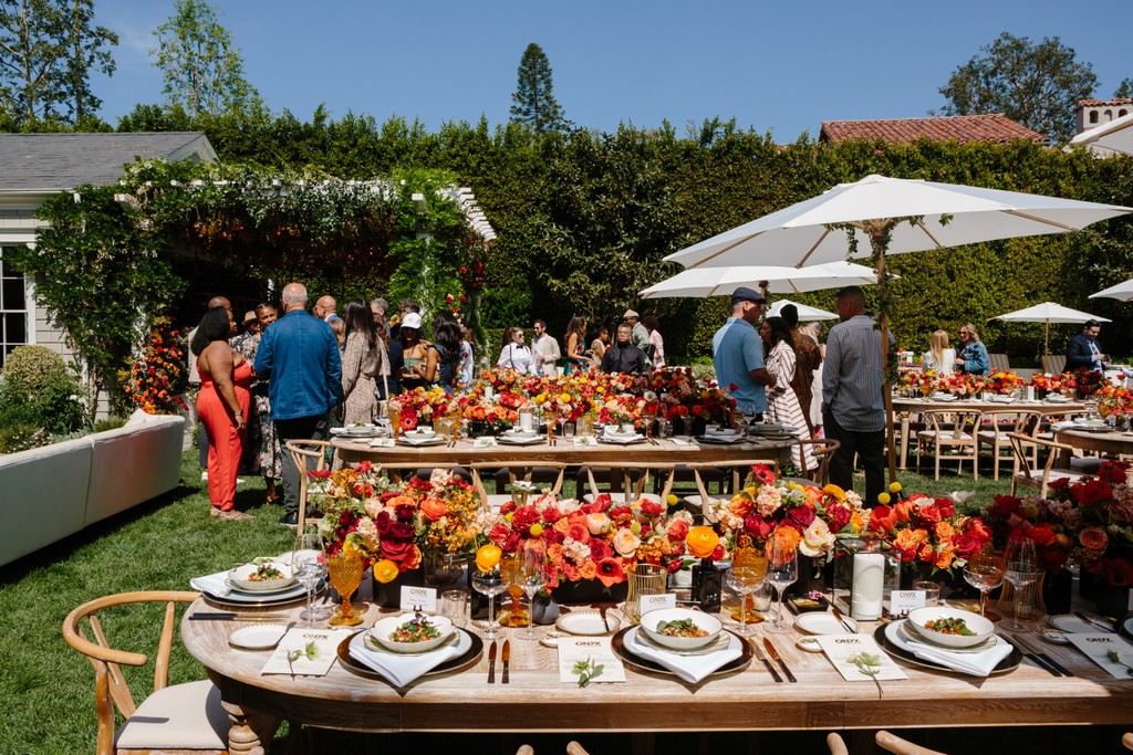 outdoor garden celebration Hamptons house party