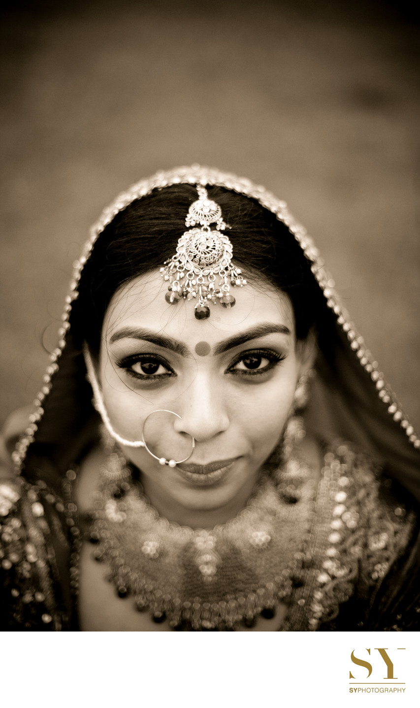 Classic Indian bride portrait NYC photographer