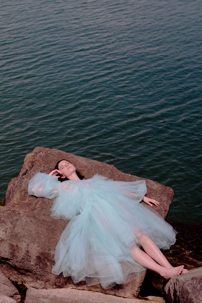 luxury fashion editorial ocean