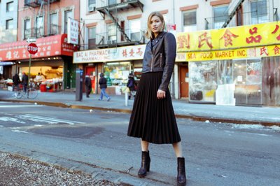 NYC fashion editorial street Chinatown