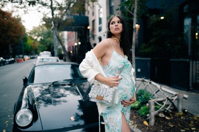 editorial fashion pregnancy NYC street