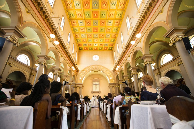 Traditional Church Wedding Ceremony Photo