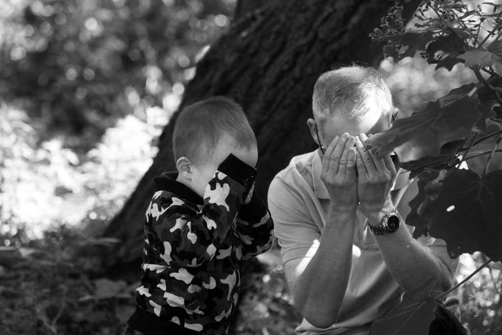 Fun Melbourne Family Photography: son and dad playing