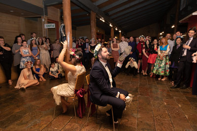 Fergusson Winery Rustic Wedding Reception Photographers