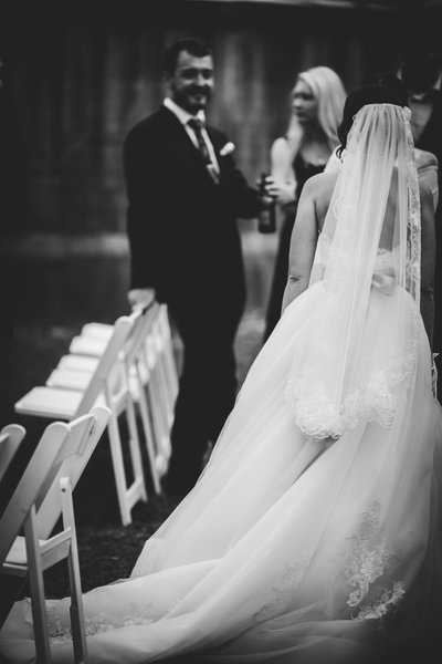Black & white Melbourne Rustic Wedding Photography