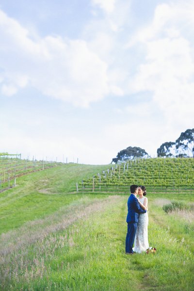 Wedding Photos at Goldings Winery: Newly Weds Portrait
