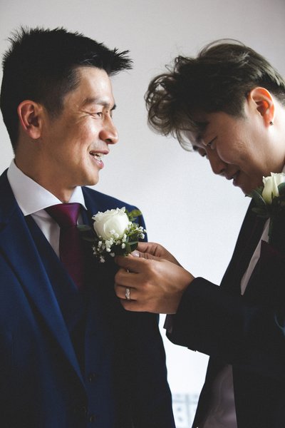 Melbourne Wedding Photographers: Groom & best man